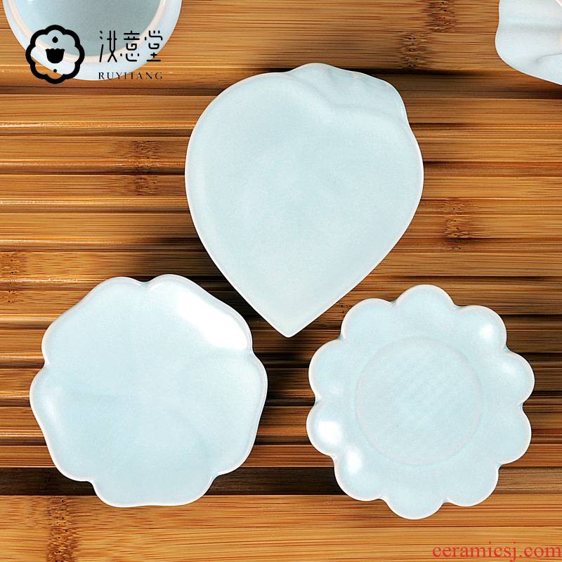 Your up coasters creative ceramic kunfu tea tea accessories cup cup mat cup pad insulation mat mat