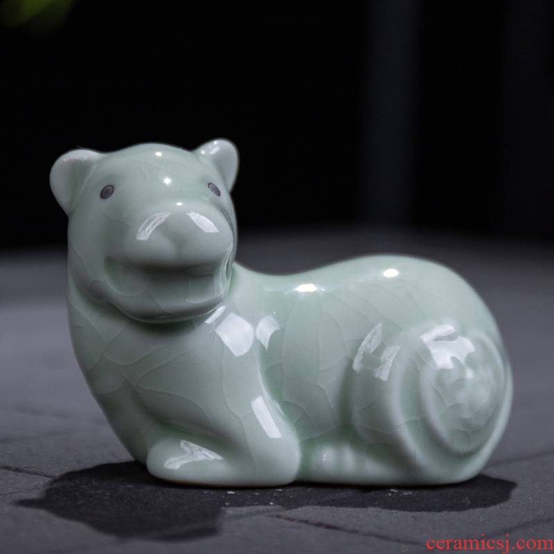 Ya xin company hall pet boutique creative express little tea to keep violet arenaceous the mythical wild animal characters play pig tea tea art furnishing articles