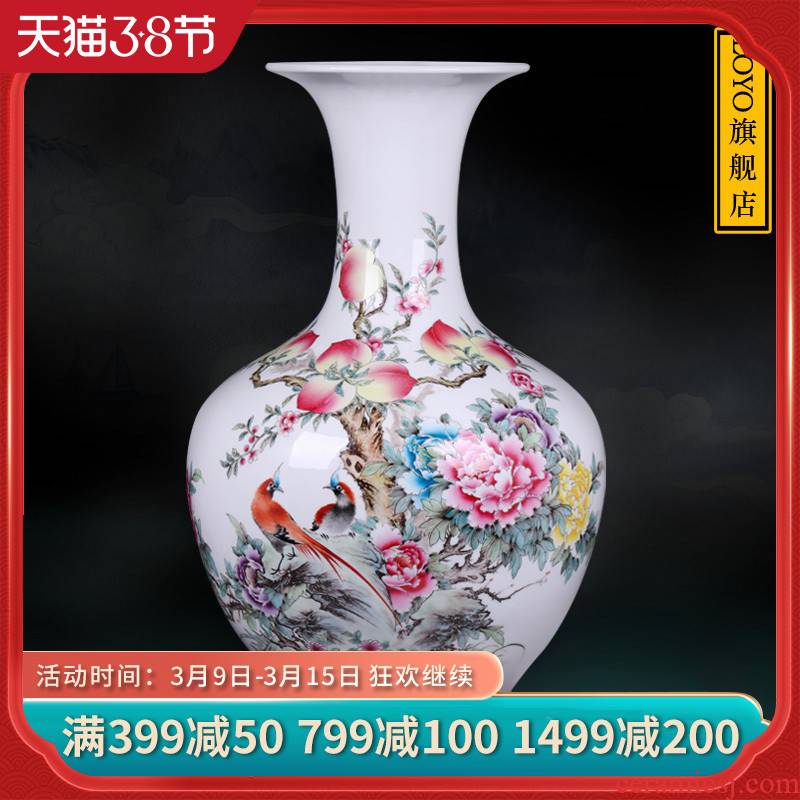 Jingdezhen ceramic hand - made antique vase live long and proper TV ark, mesa of flower arrangement sitting room adornment is placed