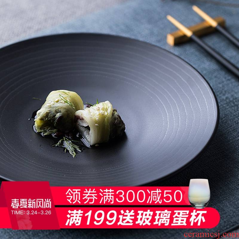 The Home plate and Norma creative ceramic plates steak restaurant food dish dish thread salad dish fruit tray