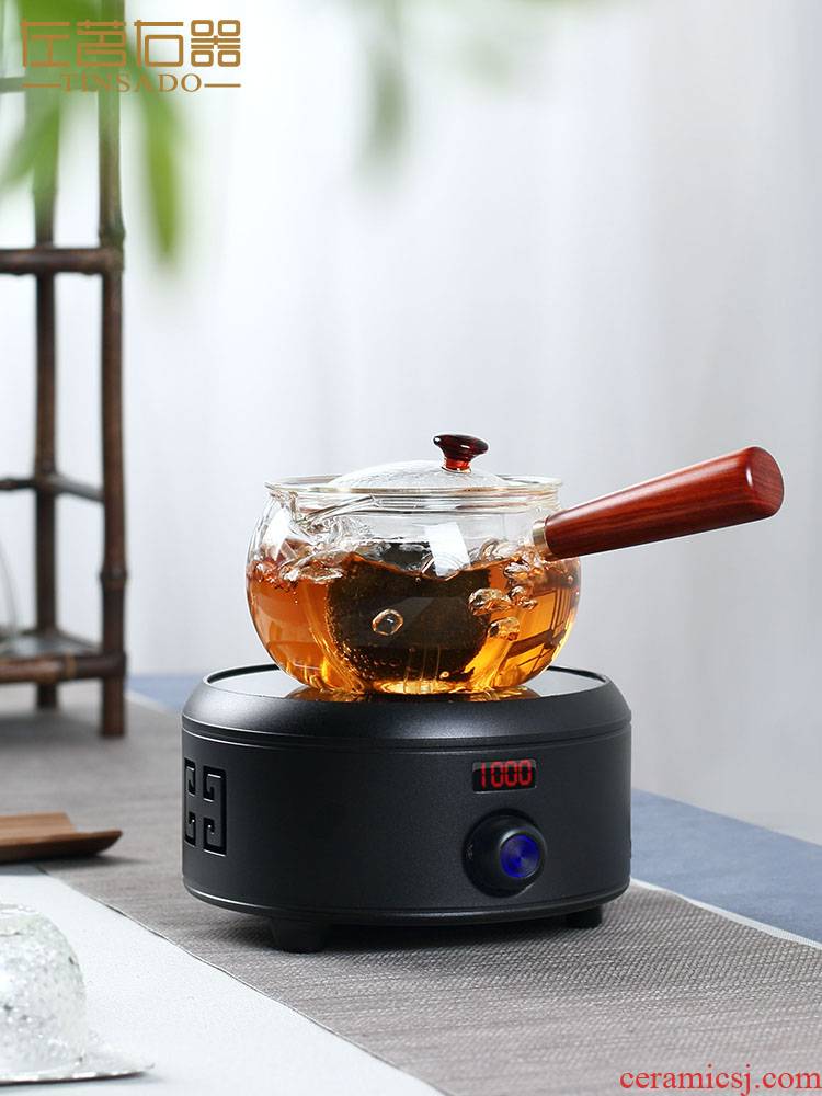 ZuoMing right device who spinosa puer tea can heat the teapot orange suit the electric TaoLu glass boiled tea, the high temperature resistant