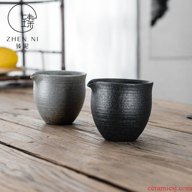 "Kung fu tea tea fair keller of black sea mud Japanese points tea exchanger with the ceramics creative tea cup thick narathiwat cup