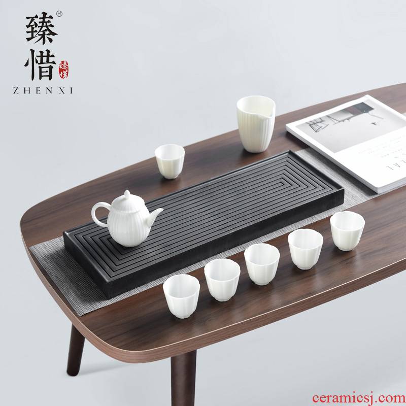 "Precious little modern household contracted rust glaze ceramic tea tray was kung fu tea set dry tea mini drainage of tea table