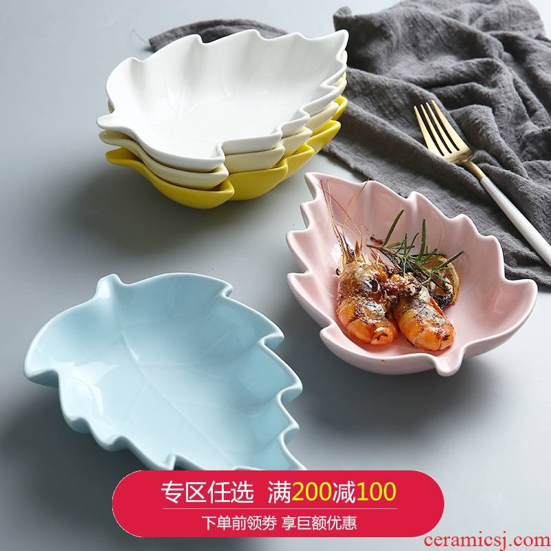 Secret sauce ceramic disc kitchen multi - purpose soy sauce vinegar sauce flavor dish to put pot small plate plate
