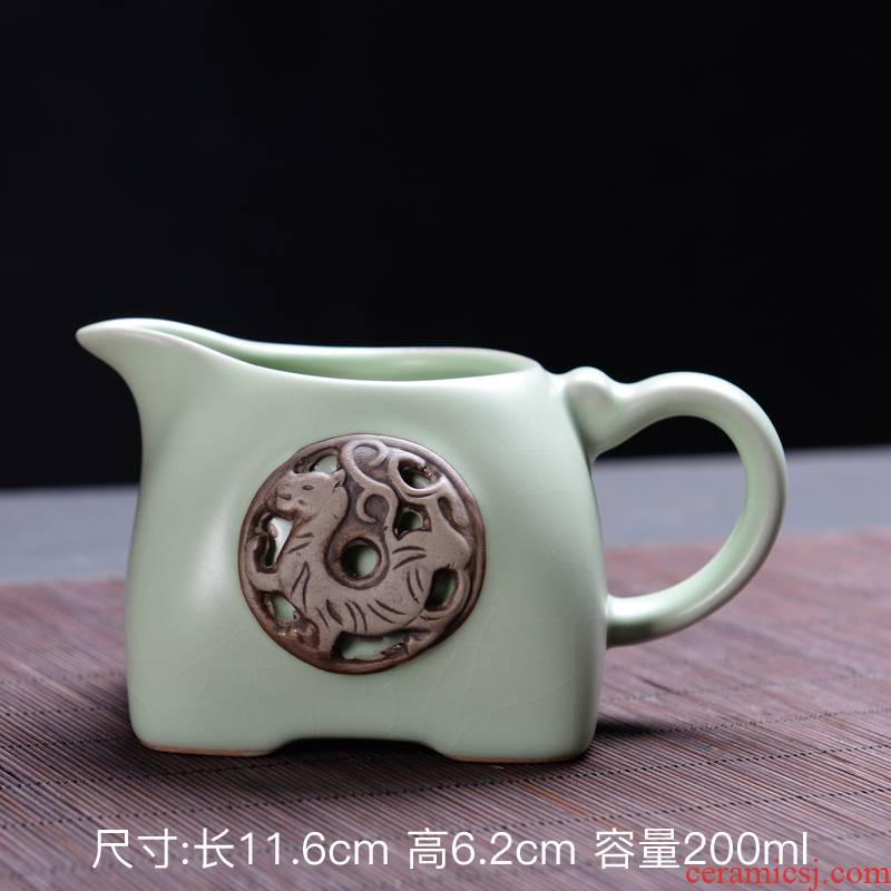 Kung fu tea set large antique points tea exchanger with the ceramics fair keller your up start take tea sea thickening tea accessories