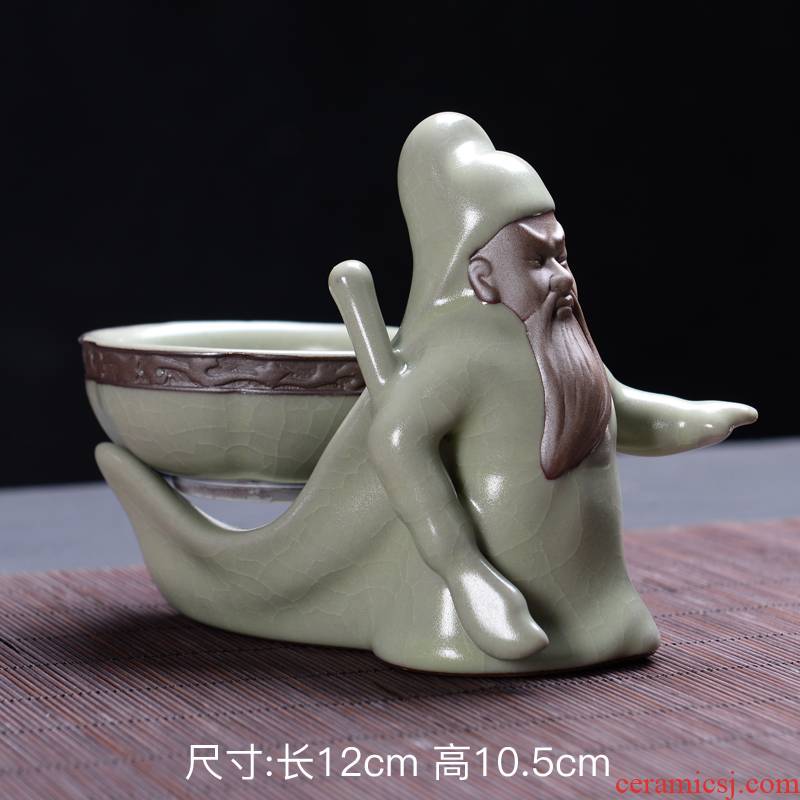 Your creative up) filter tea strainer filter saucer celadon kung fu tea accessories tea Japanese tea