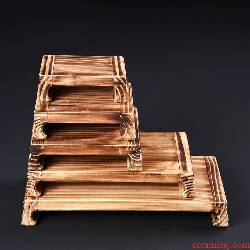 Solid wood base wooden shelf