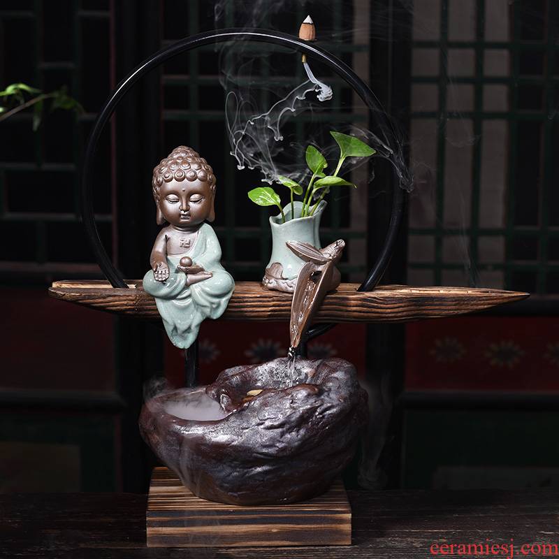 New Chinese style flower implement ceramic landscape water indoor home furnishing articles sitting room flowerpot flower other creative big container