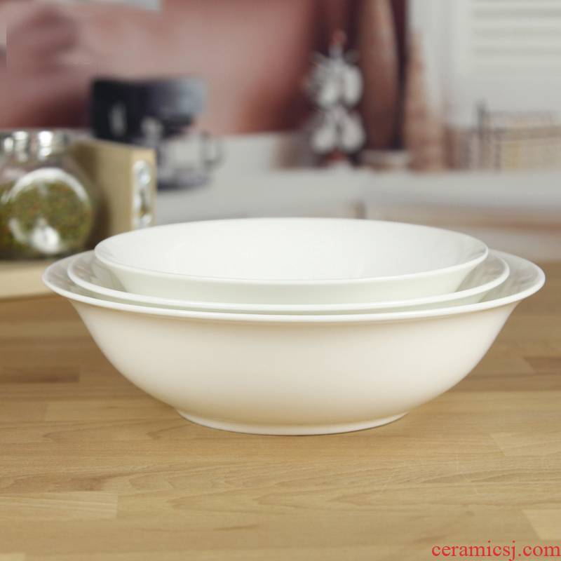 Soup bowl large household tangshan Jane the ipads porcelain dou series large bowl rainbow such use large Soup bowl