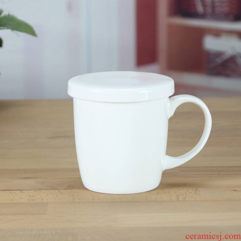 Korean coffee cup with cover cup milk cup tangshan ipads China cups ceramic ipads China cups