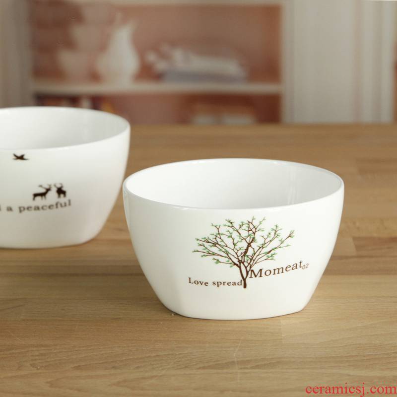 Rice bowls of household to eat ipads ceramic bowls combination small noodles bowl of soup bowl, the bowl bowl bowl