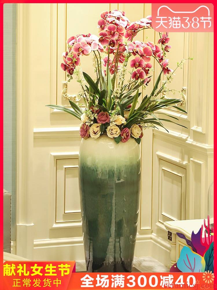 Jingdezhen contracted and I sitting room of large vase hotel ceramic flower flower implement simulation floral arrangements furnishing articles