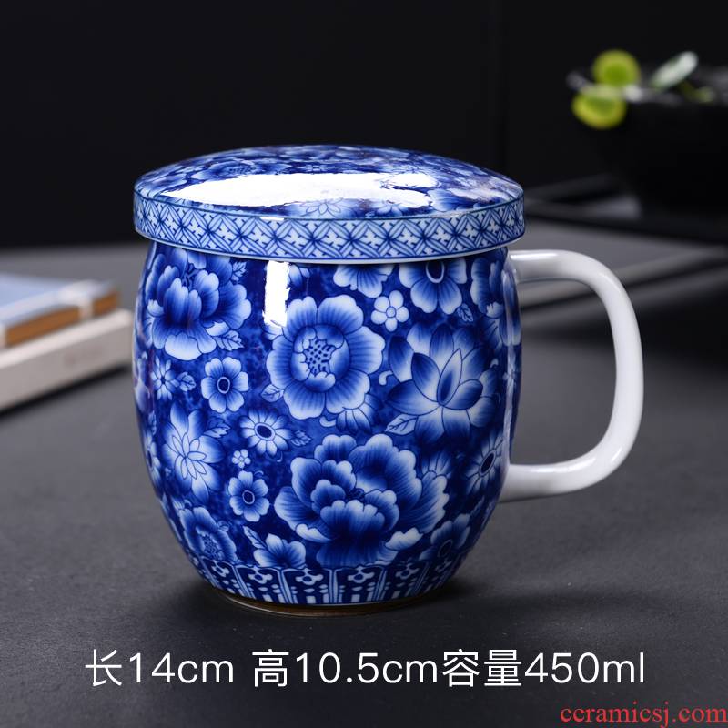 Creative office glass ceramic cup milk to send a cup a coffee cup keller spoon custom breakfast cup with cover