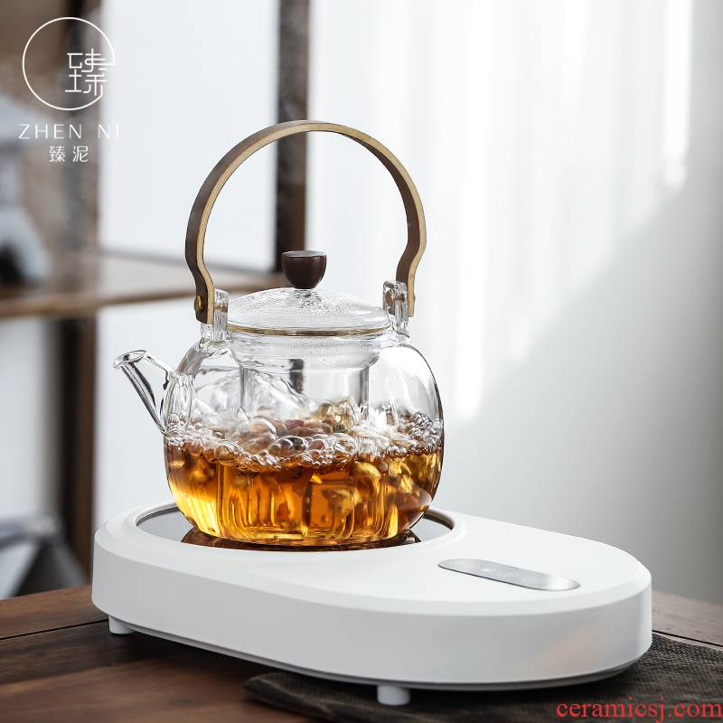 By mud electric TaoLu boiled tea, heat - resistant glass pot cooking pot home tea automatic boiling water tea stove