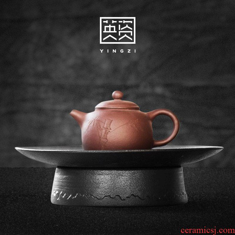 British tea pot bearing are it coarse pottery tea ceramic water as kung fu tea tray lid bowl
