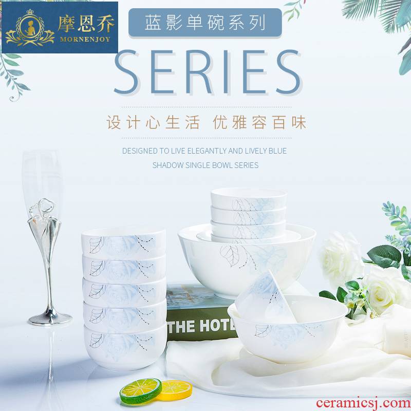Jingdezhen bowls large ipads soup bowl rice bowls rainbow such use ceramic bowl suit household eating adult creative combination