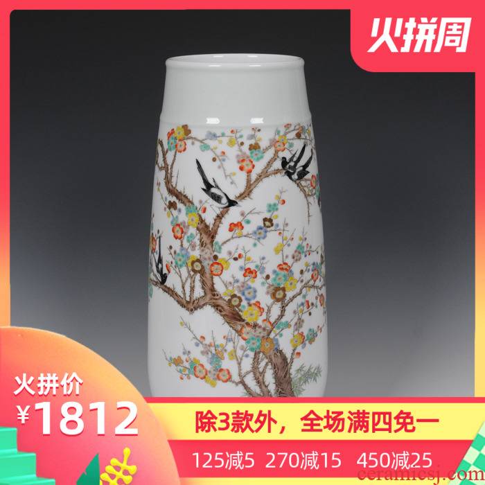 Mesa of jingdezhen ceramic vase household act the role ofing is tasted famous masterpieces hand - made vases Zhang Bingxiang pay-per-tweet vase