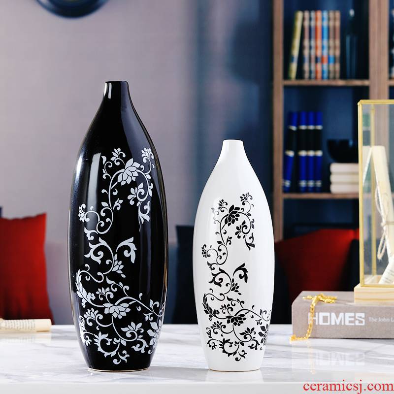 Creative ceramic home wine ark, adornment furnishing articles of modern living room TV cabinet vase floral room craft gift