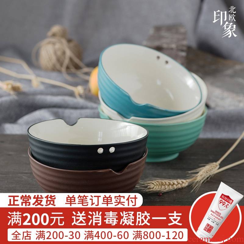 Jian Lin, a Japanese household ceramics tableware big rainbow such always pull rainbow such as bowl mercifully rainbow such as bowl soup bowl bowl dormitory 7 in northern Europe