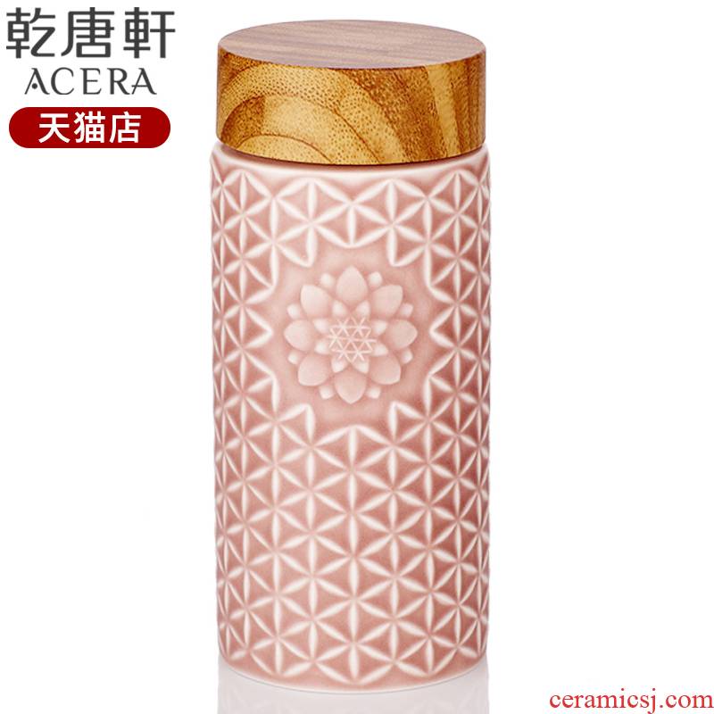 Do Tang Xuan porcelain the flower of life, the sunshine with a cup of single - layer send 400 ml glass ceramic water customers to send them