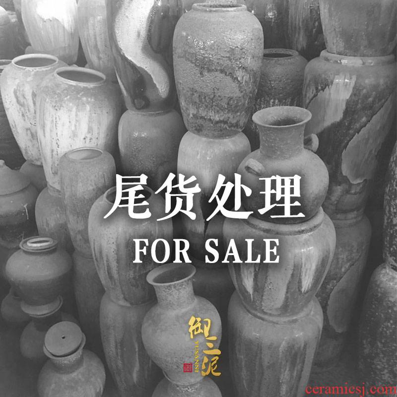 Jingdezhen ceramic landing clearance vase sitting room dry flower is placed to restore ancient ways produce in arranging flowers flower garden decoration