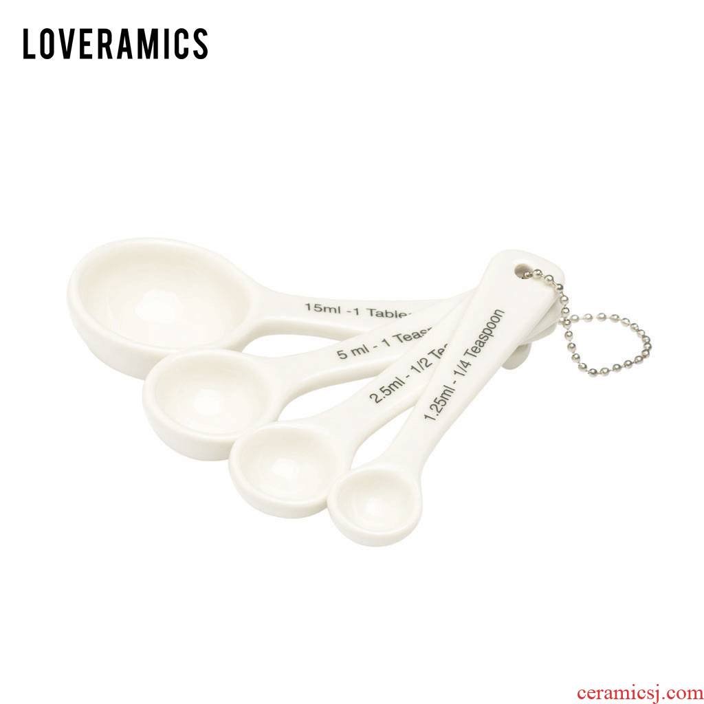 Loveramics love Mrs Beginner 's mind + Nordic ceramic quantity measuring spoon, run small spoon, covered 4 times