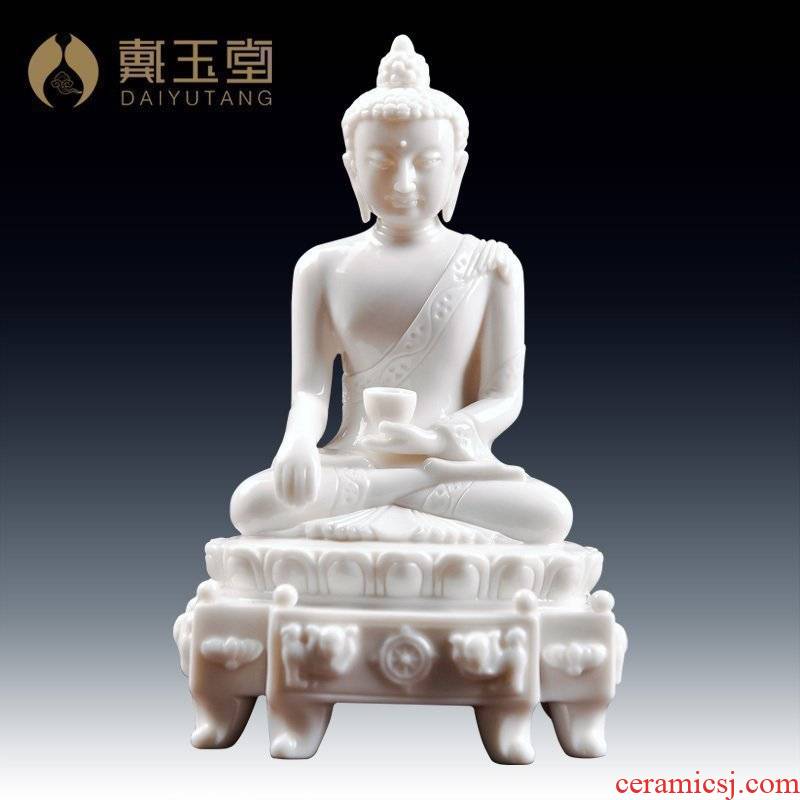 Yutang dai ceramic Buddha handicraft furnishing articles to/Leo shakyamuni Buddha temple D44-35 a