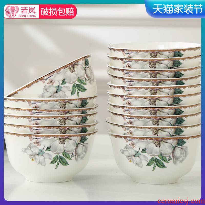 10 prevent tangshan iron rice bowls of porridge bowl of household ceramics combination suit ipads China Chinese 4.5/5 "bowls