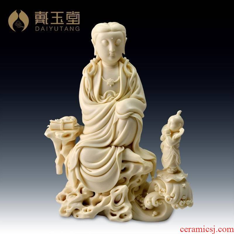 Yutang dai Lin Jiansheng master ceramic its art collection/by rock boy worship goddess of mercy corps D03-221