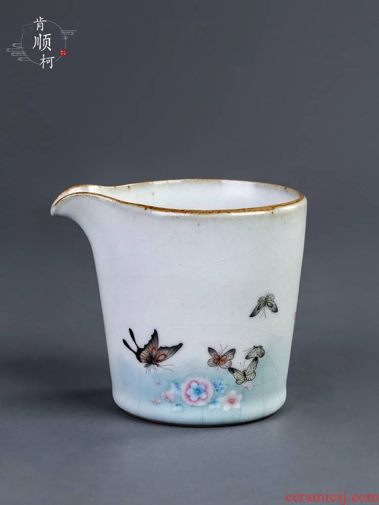 Your up hand - made ceramic fair keller butterfly points a single tea is tea sea kung fu tea cups pours tea accessories