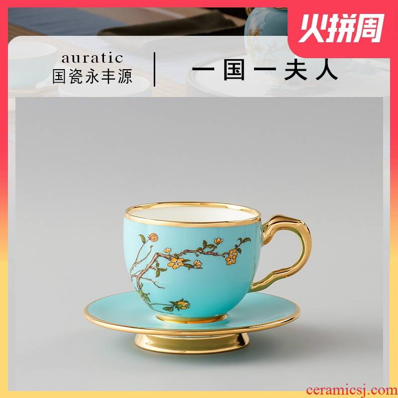 The porcelain Mrs Yongfeng source of new Chinese style coffee mugs afternoon tea cup set with cups and saucers