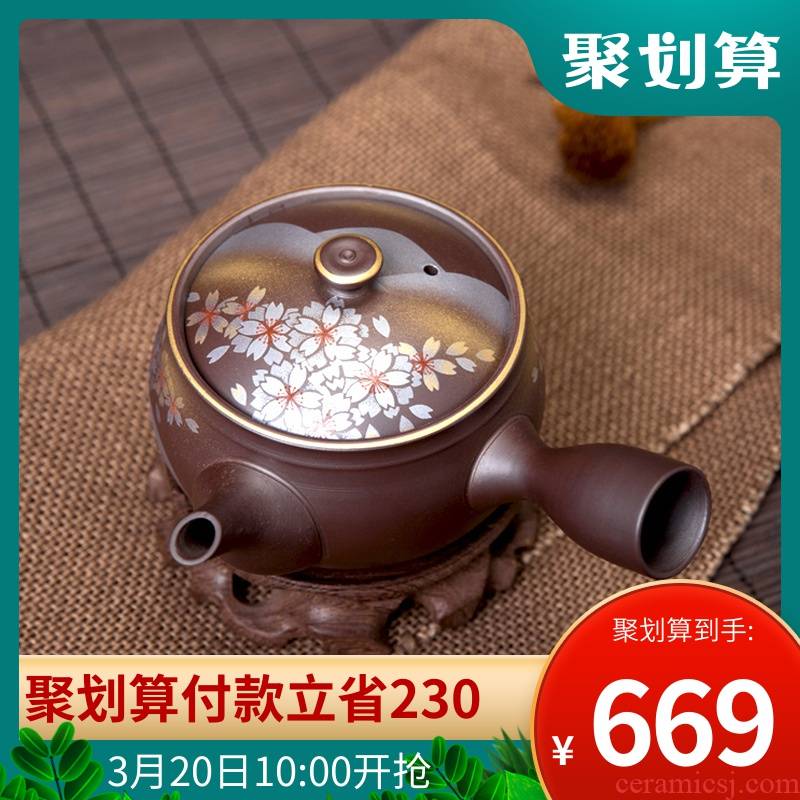 Meinung burn all imported from Japan ancient up are it purple clay teapot manual famous household kung fu teapot