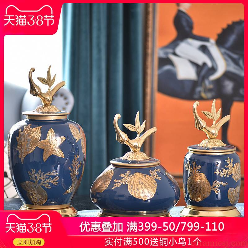 European household copper deserve to act the role of the sitting room is between example ceramic storage tank furnishing articles present creative TV ark, copper decoration