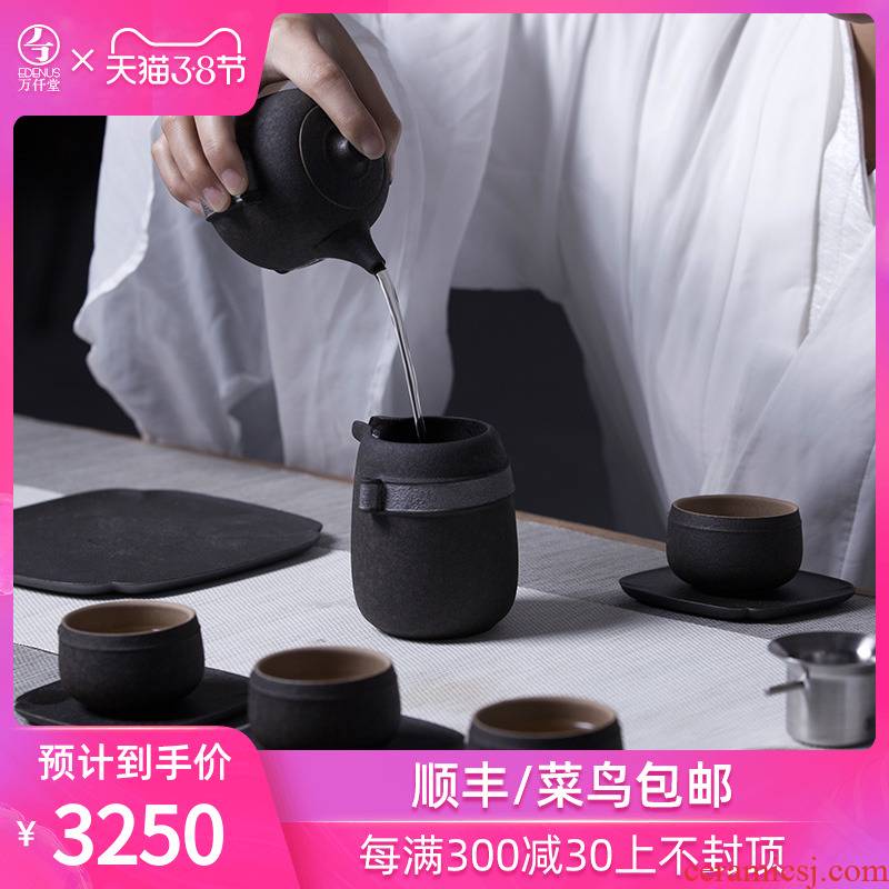 M letters kilowatt/ceramic kung fu tea sets domestic tea taking hall complete creative han wind device like a box of a complete set of tea sets