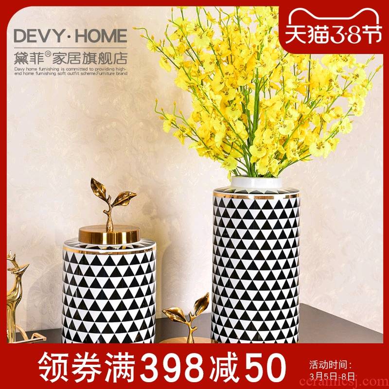 American light key-2 luxury ceramic vase furnishing articles Angle of several TV ark, household act the role ofing is tasted, the sitting room porch decoration decoration