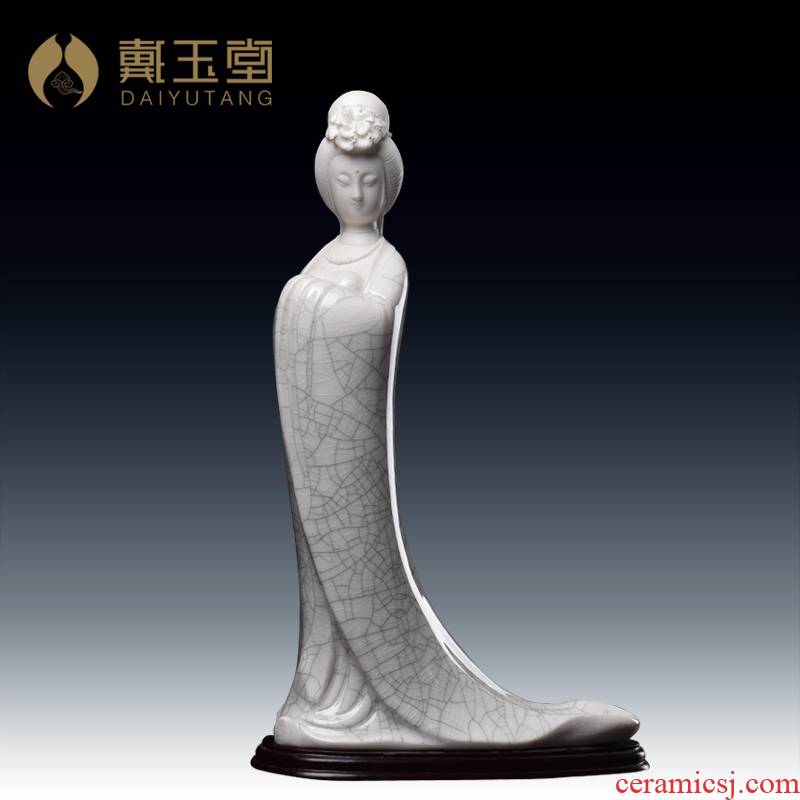 Yutang dai dehua ceramic pieces of ice to crack open the master Su Xianzhong ceramics collection work place Yang