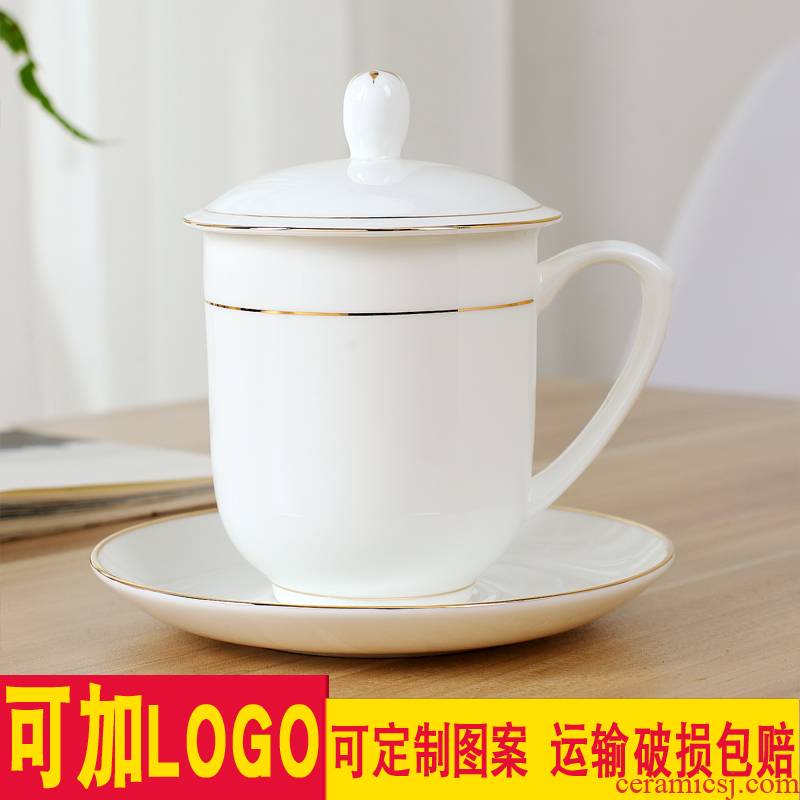 The Clean up ceramic cups with cover hand - made ipads China cups of jingdezhen office meeting in up phnom penh glass can be customized