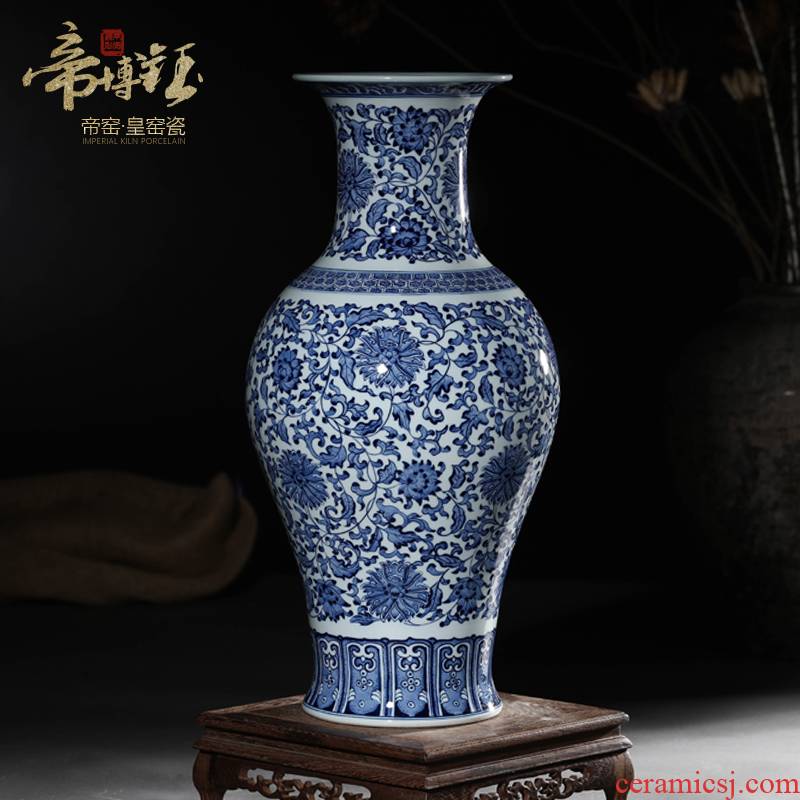 Antique hand - made porcelain of jingdezhen ceramics even fish bottle wrapped branches archaize sitting room of the new Chinese style porch place