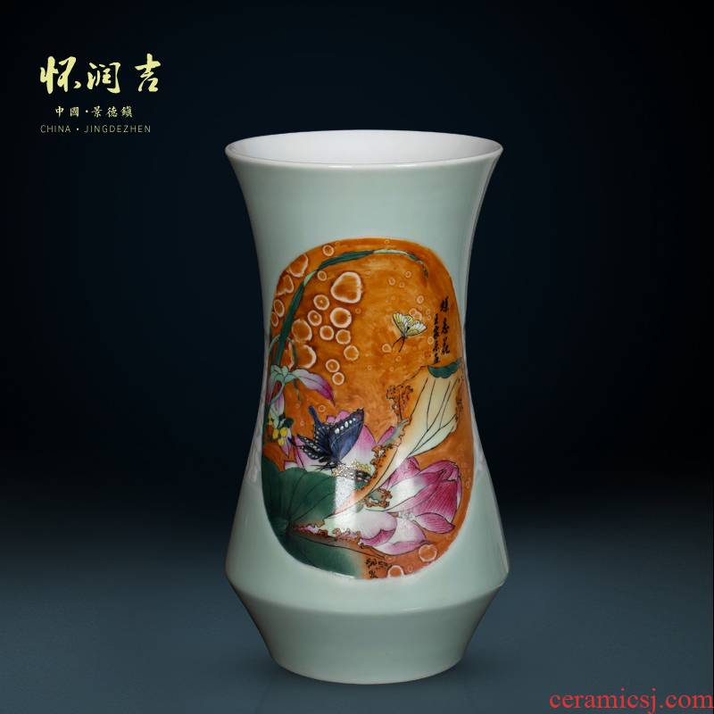 Jingdezhen vase hand - made antique vase statute of recent modern Chinese style household, sitting room porch decorate furnishing articles