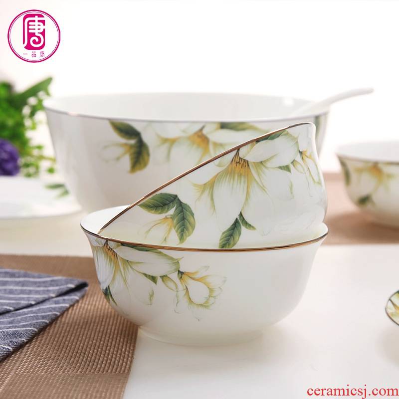 Yipin Tang Jiayong 4.5 inch ceramic bowl Chinese ipads porcelain tableware up phnom penh move eat rice bowl 6 inch noodles in soup bowl
