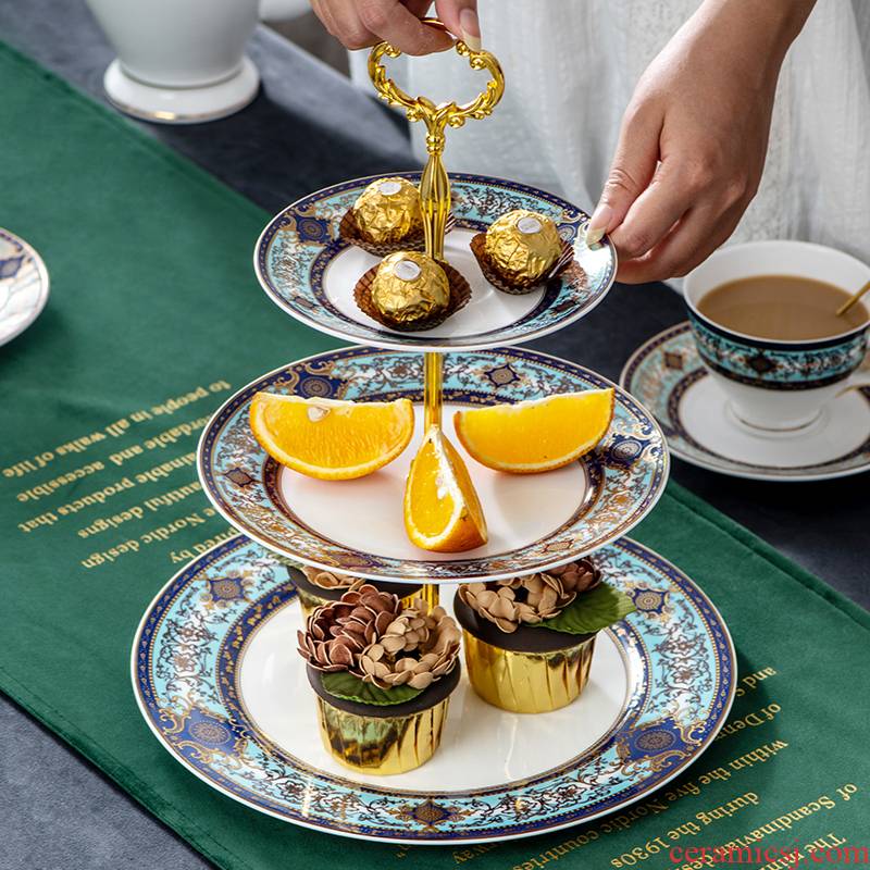 Ipads China tea tray afternoon snack snacks frame of fruit dried fruit tray two layer three layer multi - layer cake home gifts