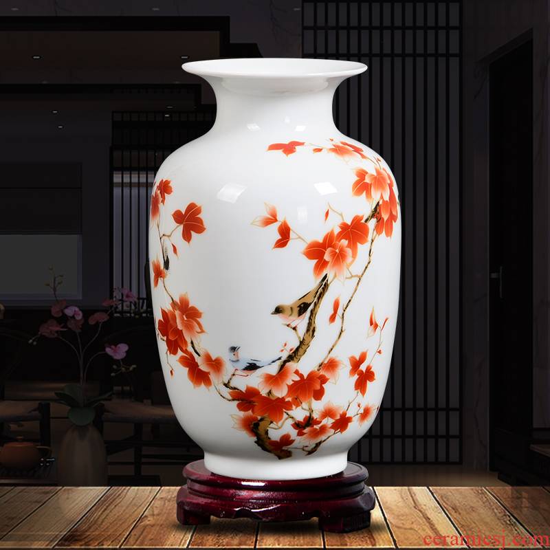 Send the base d324 jingdezhen ceramics vase household act the role ofing is tasted furnishing articles flower arranging, living room decoration