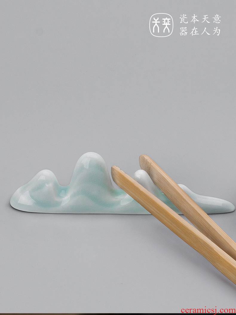 "Cloud" yi ceramics jingdezhen day ChaGa shelf ChaZhen tea fittings on furnishing articles kung fu tea set