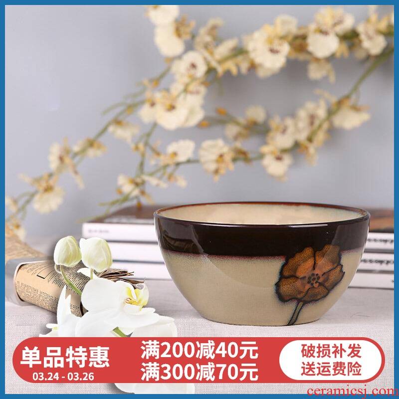 Flowers yuquan 】 【 's note series stoneware ceramic bowl of rice bowls salad bowl 6 inches