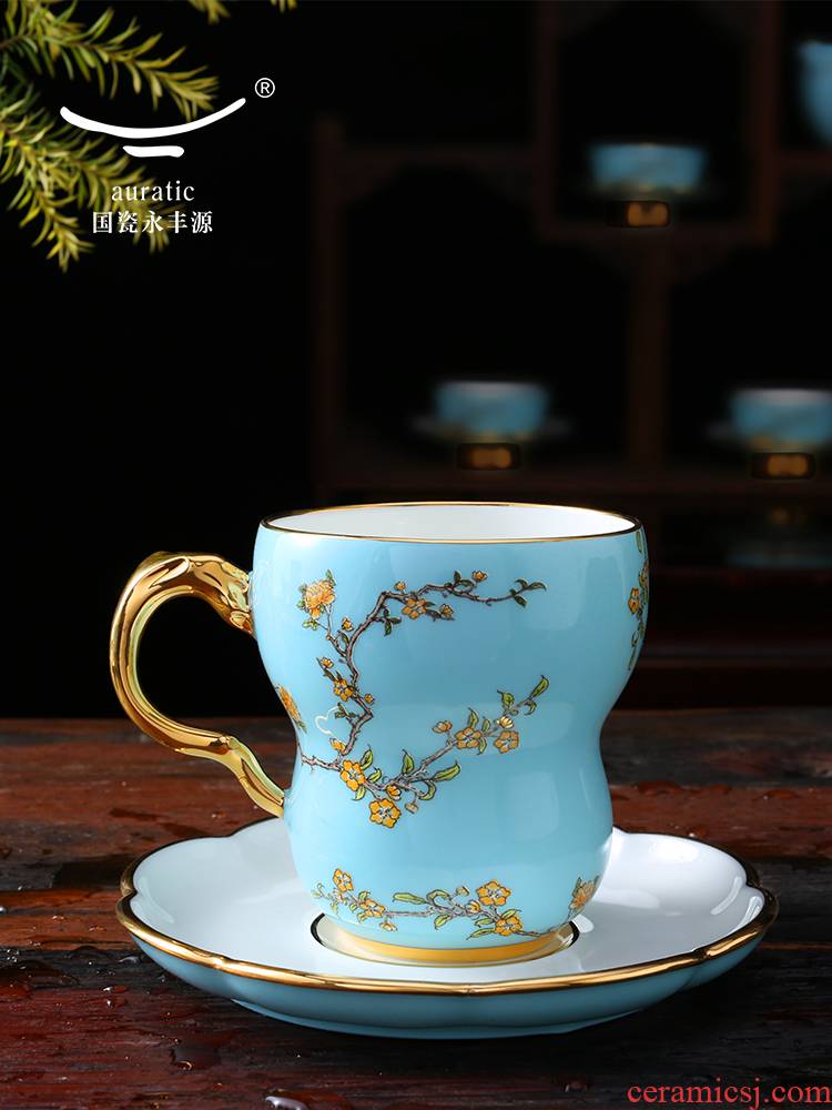 The porcelain Mrs Yongfeng source of new Chinese style, 280 ml mark disc ceramic cup of water glass cup couples