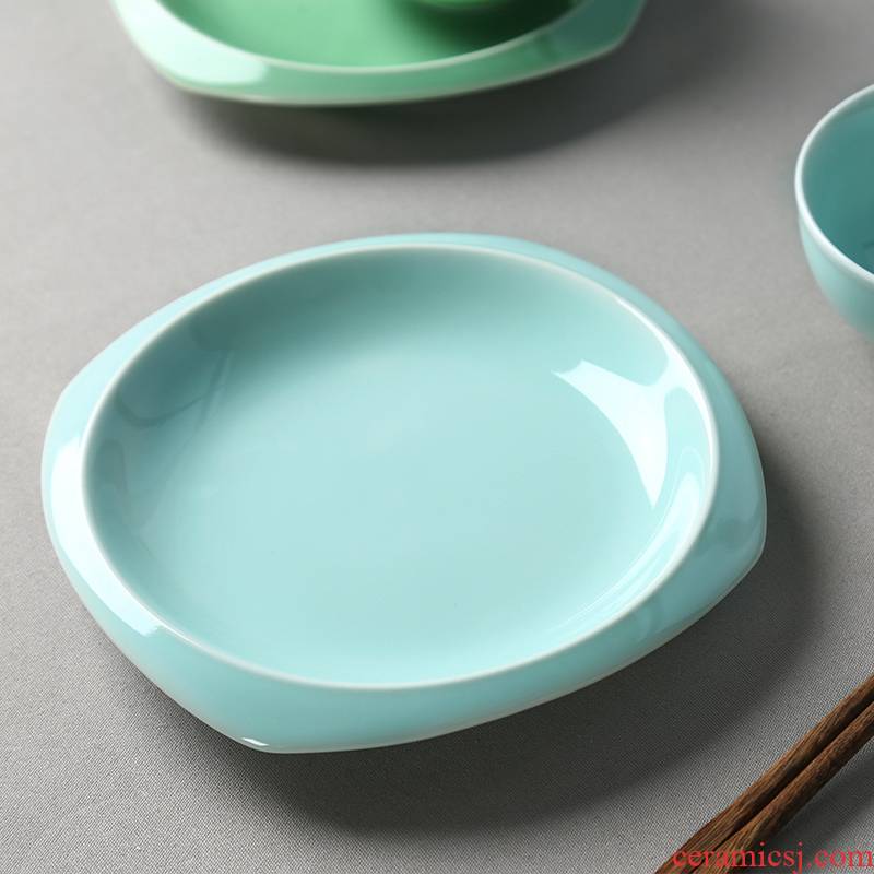 Ceramic dishes household utensils longquan celadon plate ideas dinner plate against the hot dishes steak dishes