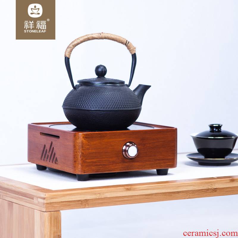 Auspicious fu tea kungfu tea accessories TanZhu electric mini TaoLu boiled tea table, making tea furnace induction cooker household