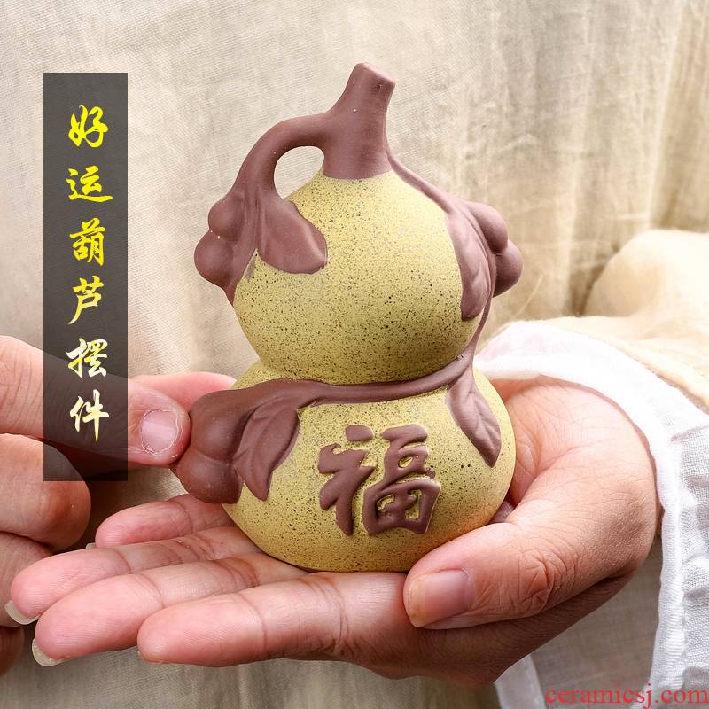 The mattress in a small bottle gourd furnishing articles office the opened feng shui plutus handicraft housewarming gift ceramics decoration