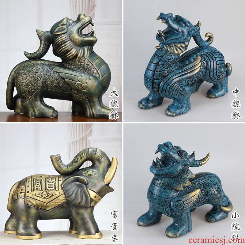 Great well the mythical wild animal imitation bronze furnishing articles spittor office desk antique ceramics handicraft product like living room