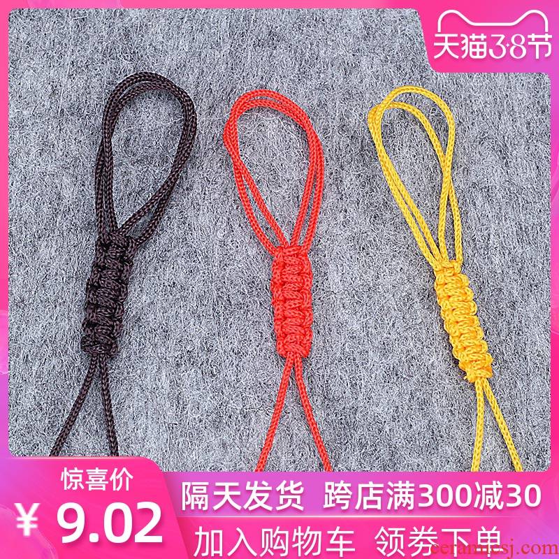 Leopard lam, pure manual has a rope rope tied the rope a pot of tethered pot teapot teacup rope high - grade kung fu tea purple